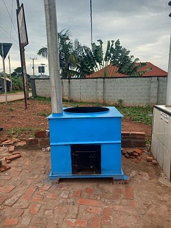 Institutional firewood stove